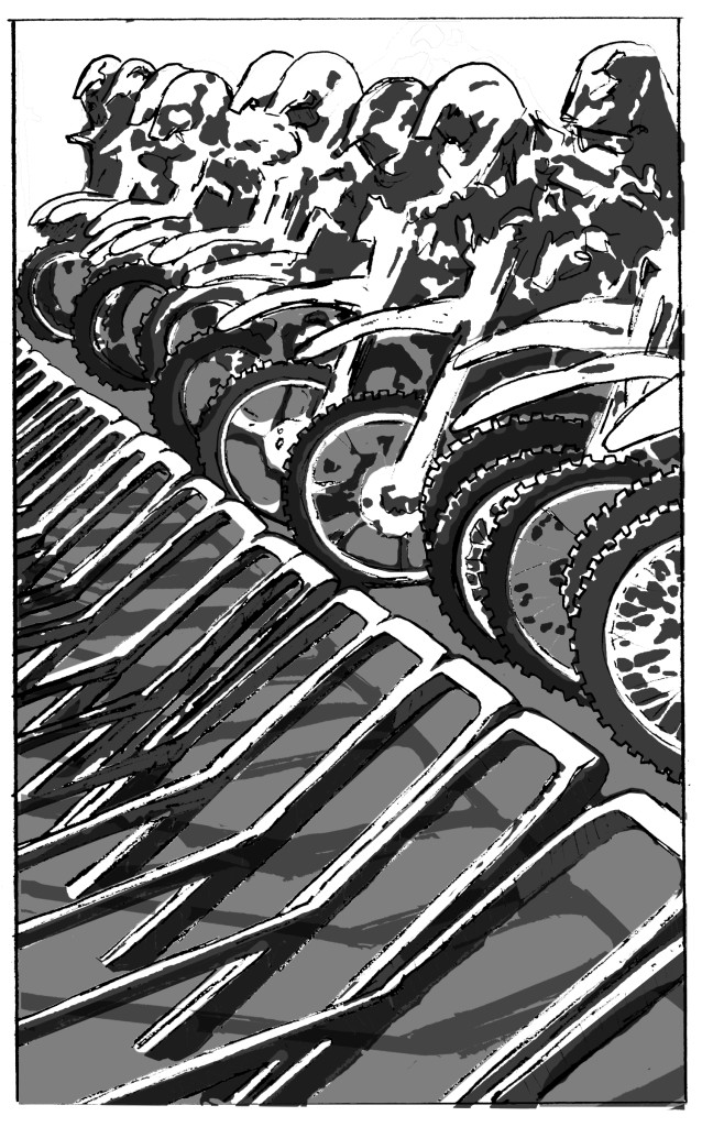 Mud, Blood and Motocross the graphic novel by Mick wade