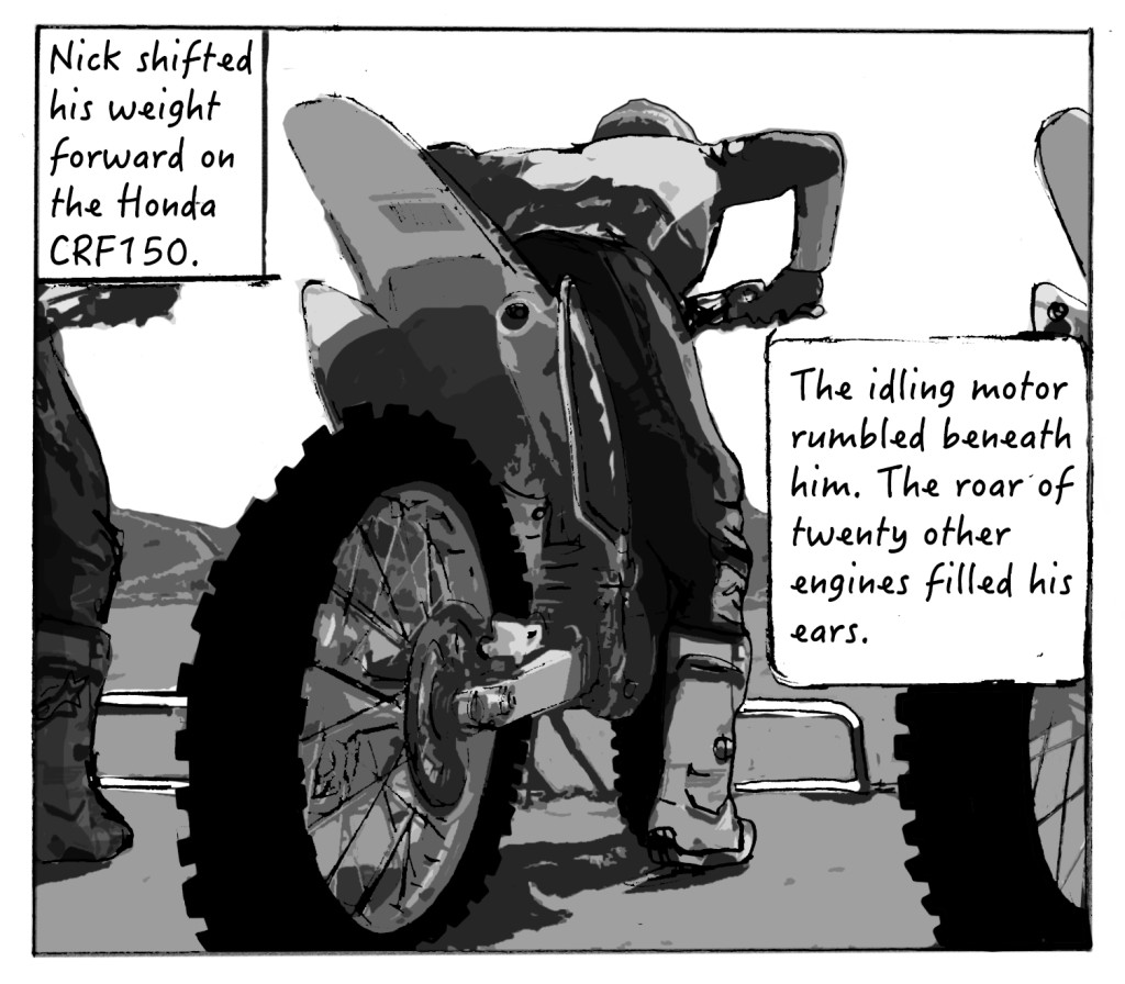 Mud, Blood and Motocross the graphic novel by Mick Wade